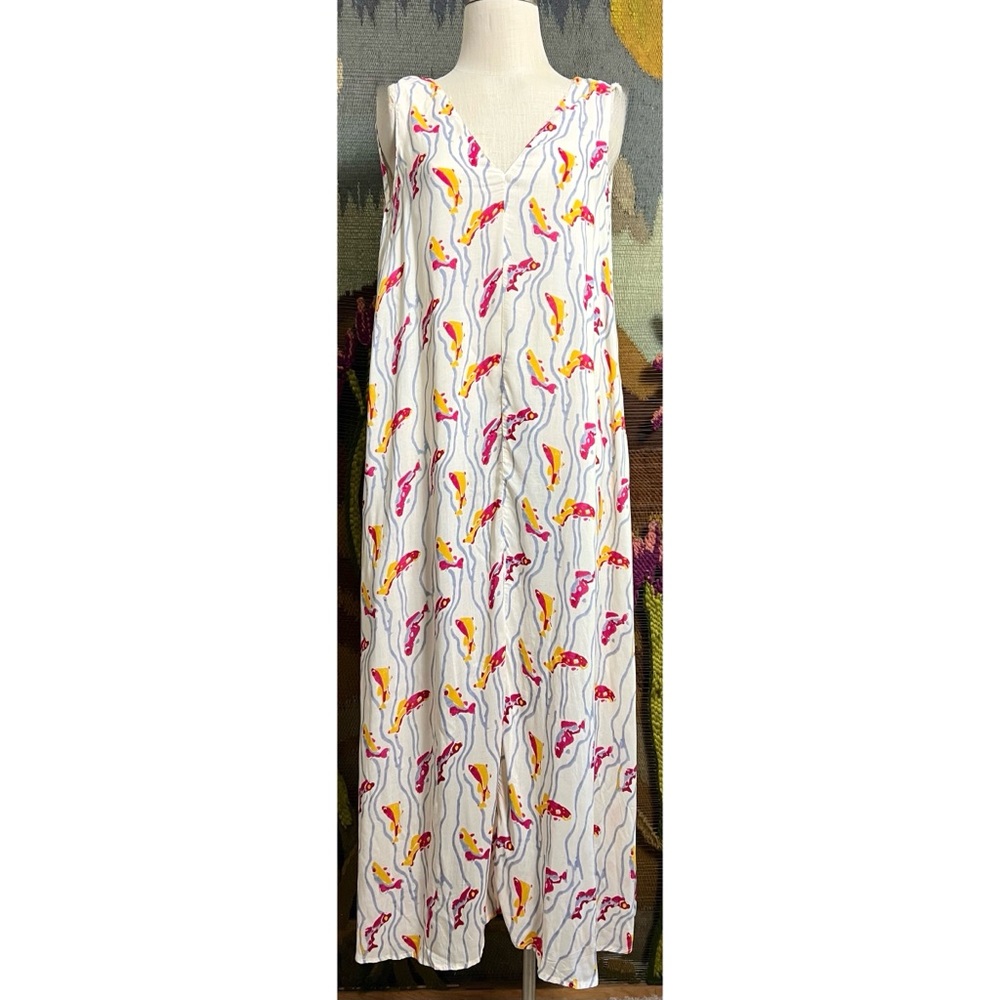 Natalie Martin Tova Fish Maxi Dress XS